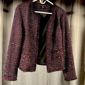 White House Black Market Purple Blazer